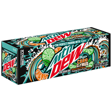Mtn Dew Baja Cabo Citrus LTO 12oz12pk - Zero Sugar
