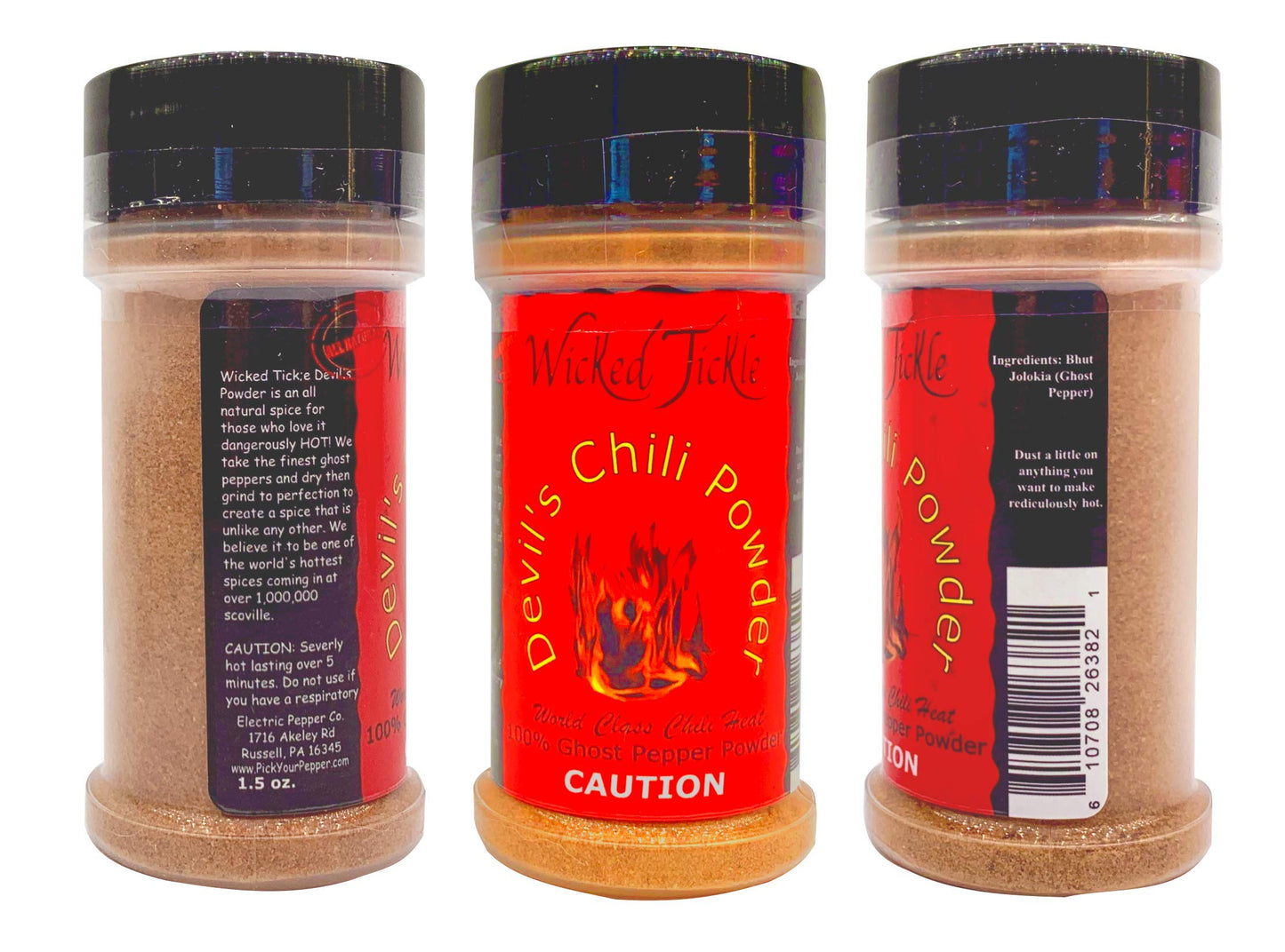Ghost Pepper Chili Powder Hot Spice Seasoning Wicked Tickle Devil Chili Powder