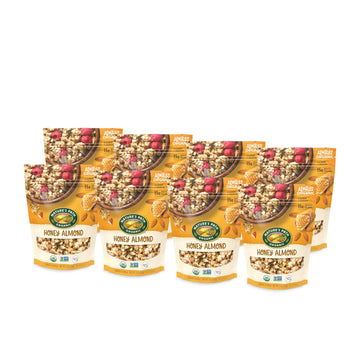 Nature'S Path Organic Honey Almond Granola, 11 Oz (Pack Of 8), Gluten Free, Non-Gmo