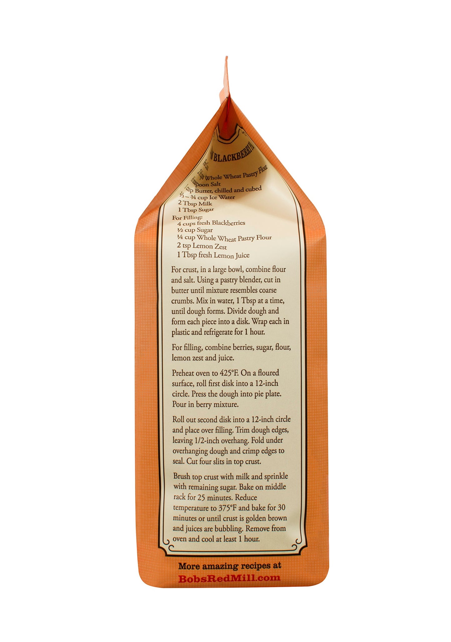 Bob's Red Mill, Organic Pastry Flour, Whole Wheat, 5 lb