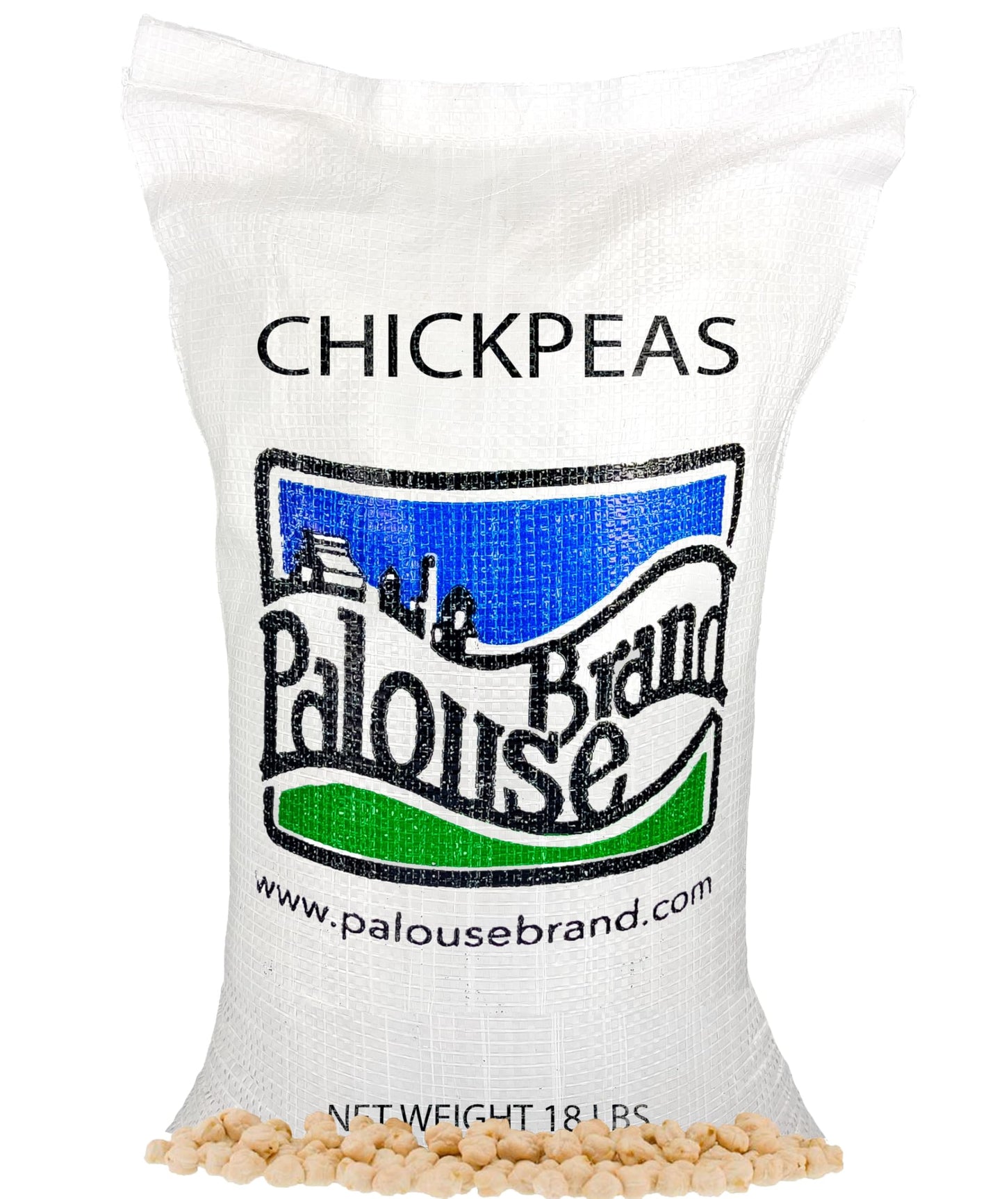 Mader Family Farmed Chickpeas (Garbanzo Beans): 18 Lbs, Palouse Brand, Non-Gmo, Kosher, Bulk