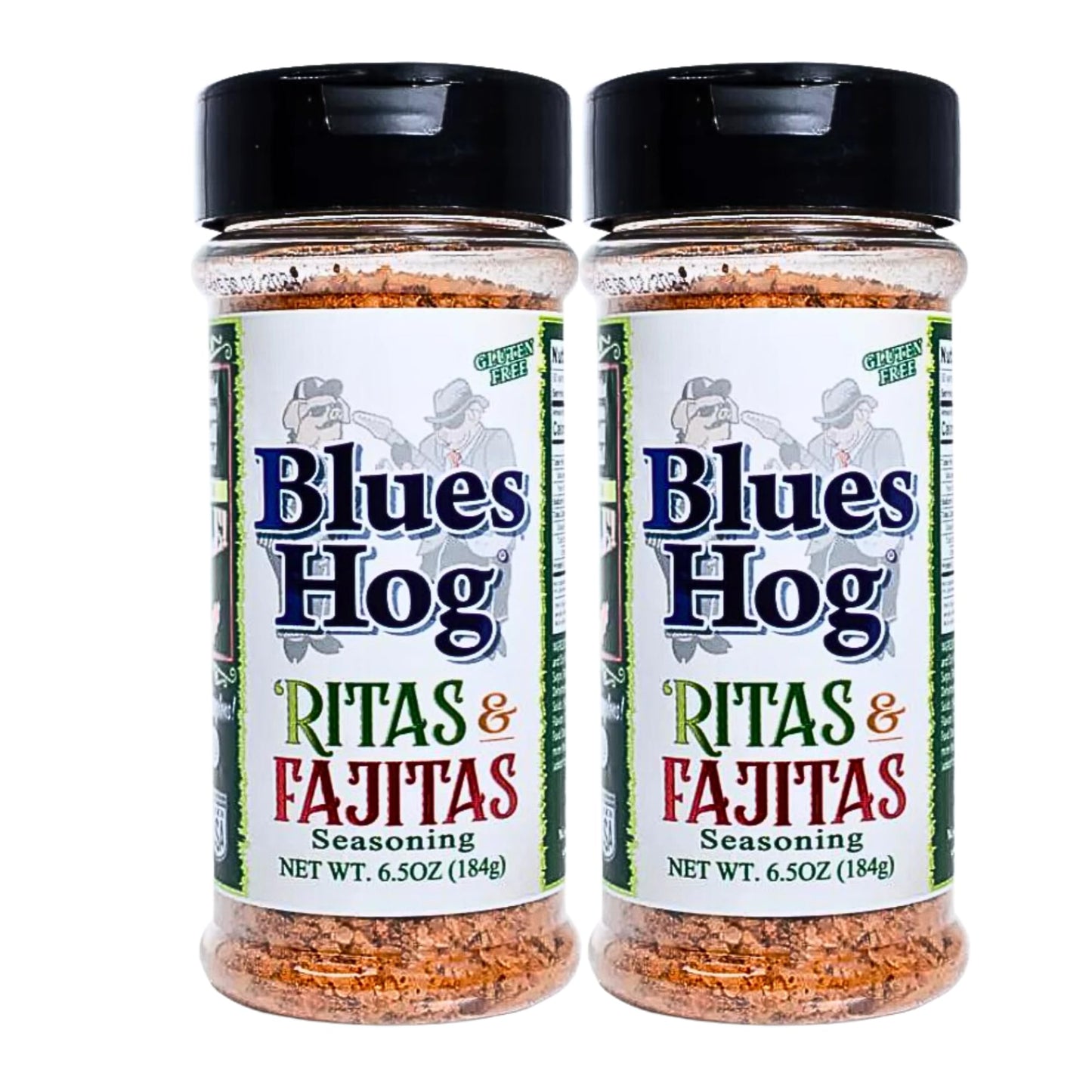 Blues Hog Dry Seasoning | 2 pack | Necessities And Essentials Packaging (6.5 oz/184g, Ritas & Fajitas)