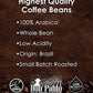 Don Pablo Gourmet Coffee 2LB - Brazil Cerrado Medium Dark Roast Whole Bean, 100% Arabica, Low Acidity, Non-GMO - 32oz Bag
