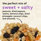 Snak Club Tropical Trail Mix with Peanuts  Dried Papaya  Raisins  Banana Chips  Dried Pineapple  Coconut Chips  and Almonds  Gluten-Free and Kosher Snack  24 oz Resealable Bag
