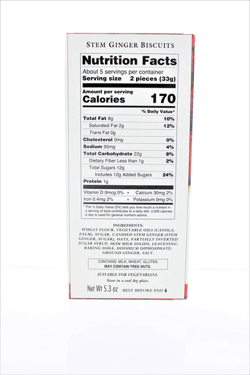 Walkers Stem Ginger Cookies - 5.3 Oz - 2 Pk
