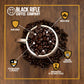 Black   Coffee Company Whole Bean Dark Roast Coffee, 12oz Bag, Roasted Blend, Colombian & Brazilian Beans, Model 30-004-12W