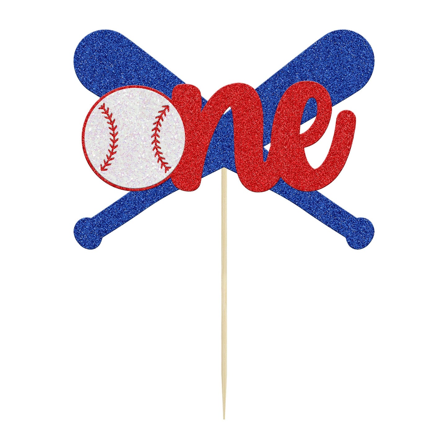 Gyufise 1 Pack Baseball One Cake Topper Baseball 1St Birthday Cake Topper Decorations Baseball 1St Birthday Decorations For Spor