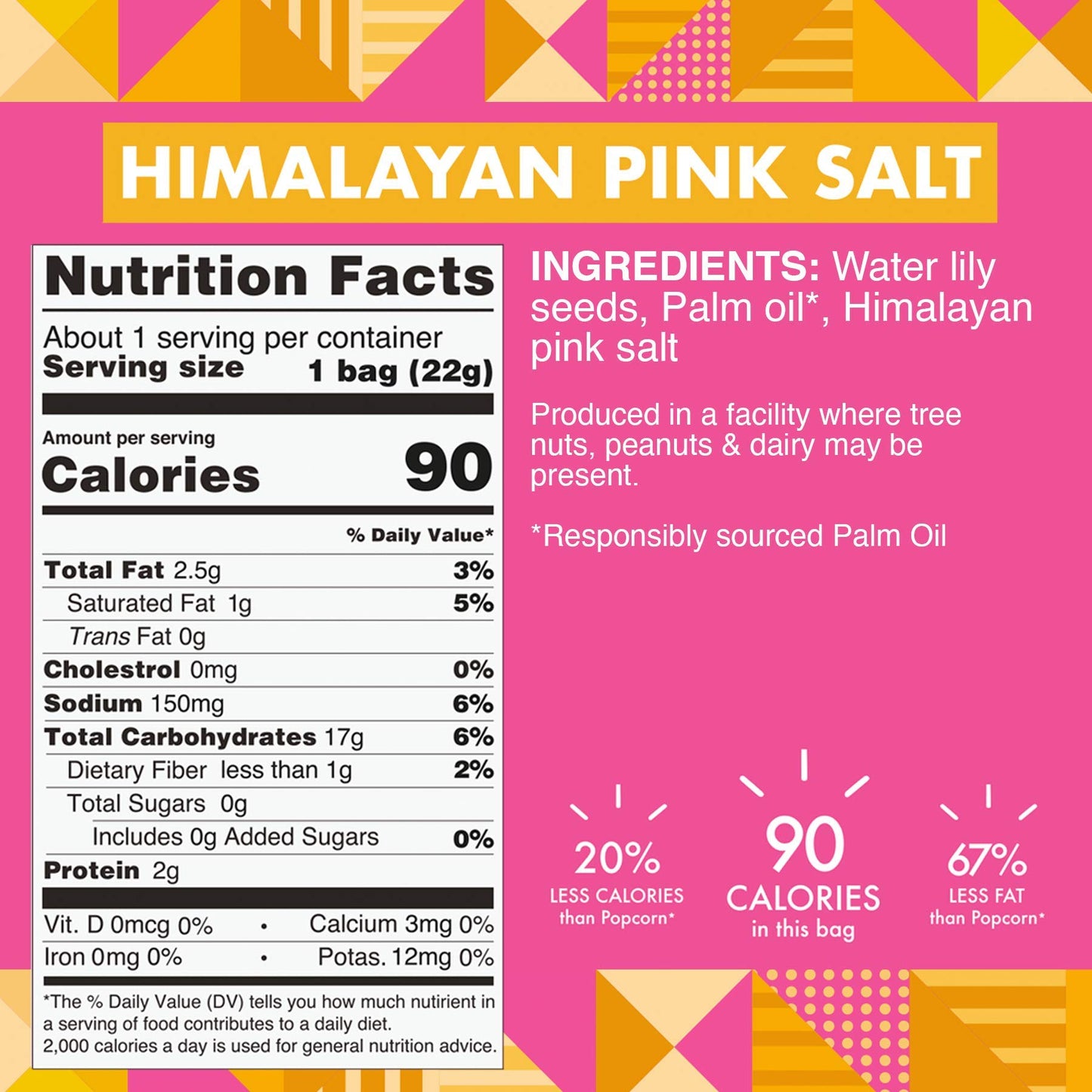 Taali Himalayan Pink Salt Water Lily Pops (10-Pack) - Roasted Fox Nuts Makhana Snack | Crunchy Indian Healthy Snacks | Protein-r