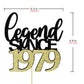 Migeaks Legend Since 1979 Cake Topper 45Th Birthday Happy Birthday Cake Topper Men And Women Cheer 45 Years Old Handmade Black G
