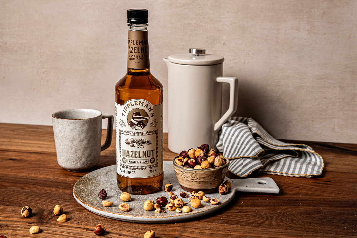 Tipplemans Hazelnut Coffee Syrup - Rich Flavor for Drinks & Baking - 25.4 Fl Oz