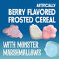 General Mills Boo Berry Cereal with Monster Marshmallows, Family Size 16 oz, Limited Edition, Whole Grain Breakfast Cereal