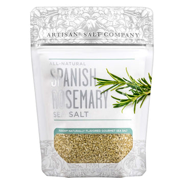 Artisan Salt Company Fusion Naturally Flavored Spanish Rosemary Sea Salt, Zip-Top Pouch, 4 Ounce