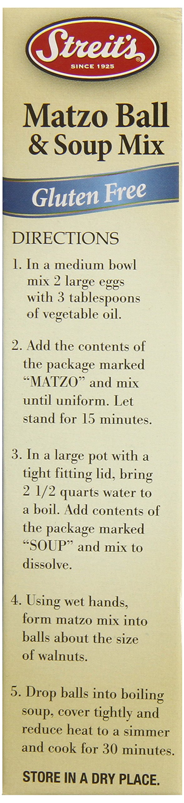 Streit'S Gluten Free Matzoh Ball Mix And Soup Mix, 4.5 Ounce