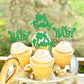 Ercadio 24 Pack St Patrick'S Day Lucky Four Leaf Oh Baby Cupcake Toppers Four Leaf Oh Baby Cupcake Picks For St.Patricks Day Bab