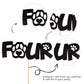 1 Pcs Four Cake Topper Black Glitter 4 Years Old Birthday Dog Paw Cake Pick For Puppy Dog Let'S Pawty Theme Kids Boys Girls 4Th