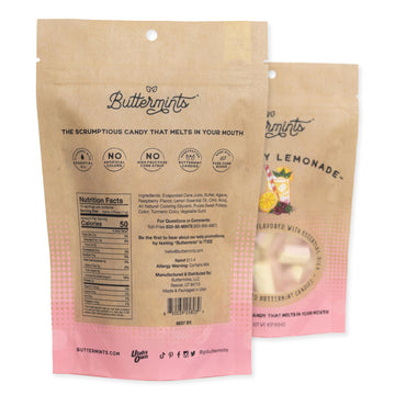Buttermints Raspberry Lemonade, Butter Mints Gluten-Free Candy Soft Butter Taste, Unexpectedly Scrumptious (4 Servings)