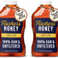 Fischers 100% Pure, Raw & Unfiltered Honey, 40 oz - USA Made Honey - All-Natural Sweetener - Rich Flavor Profile, Packed with Nu