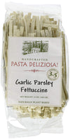 Pasta Deliziosa! Handcrafted Pasta, Garlic Parsley Fettuccine, 12 Ounce