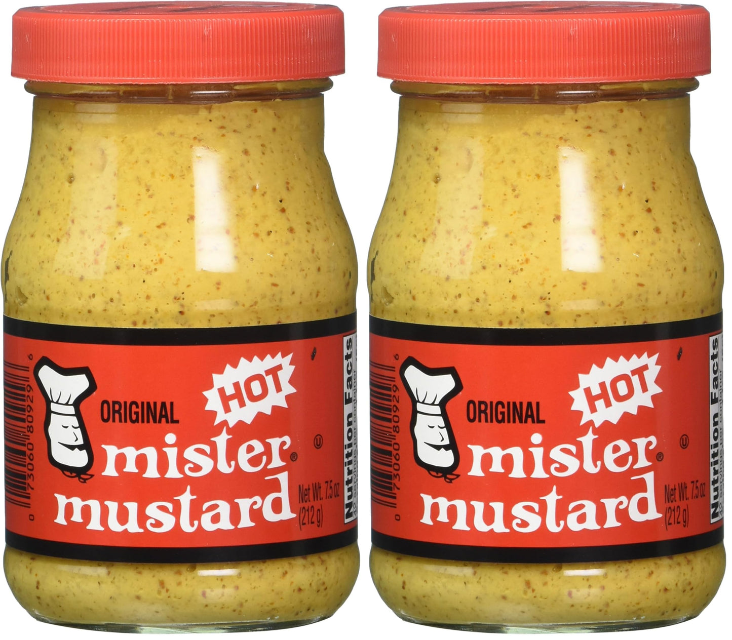 Mr. Mustard Mustard Hot, 7.5 Ounce (Pack of 2)