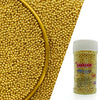 Edible Super Gold Pearl Sugar Sprinkles Candy 2mm Mini Pearls Cake Decorations Cupcake Toppers Cookie Decorating Perfect for Wed