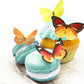 Sugar Robot Inc. Edible Butterflies Cake Toppers, Wafer, 1.75 inches, Orange and Yellow