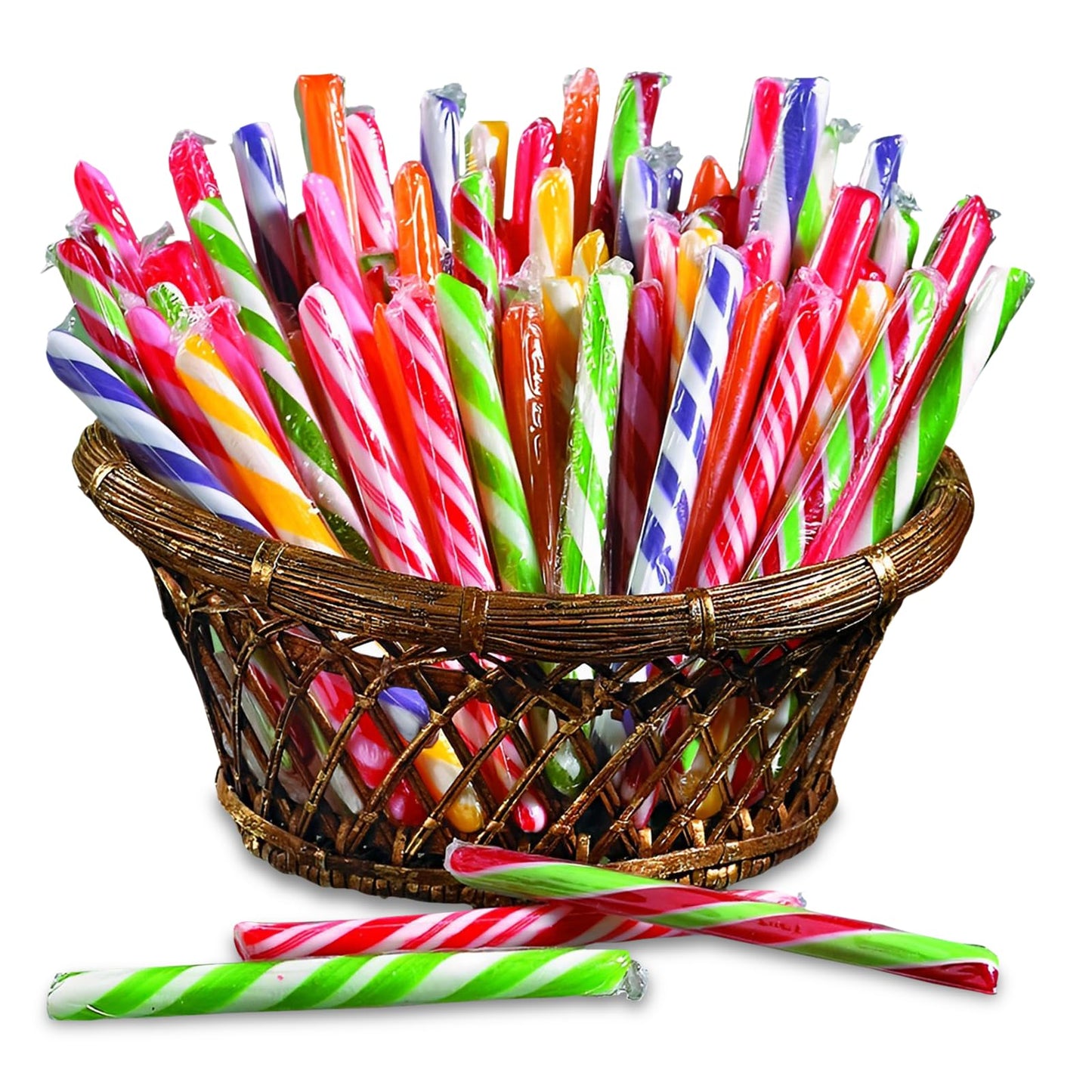Fun Express Candy Canes Bulk Individually Wrapped - 80 Irresistible Pieces For A Sweet Festive Treat - Perfect For Parties, Stoc