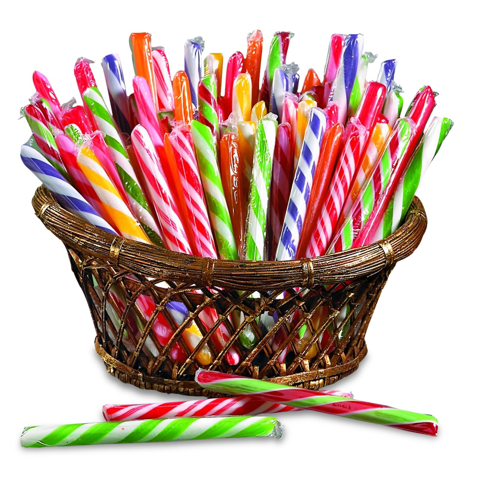 Fun Express Candy Canes Bulk Individually Wrapped - 80 Irresistible Pieces For A Sweet Festive Treat - Perfect For Parties, Stoc
