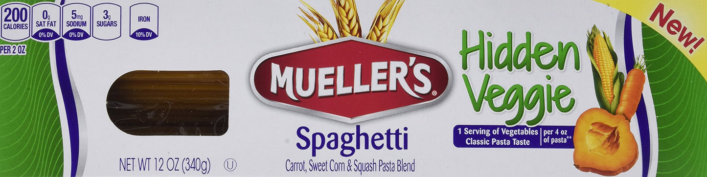 Mueller'S Hidden Veggie Pasta, Spaghetti, 12 Ounce (Pack Of 6)