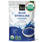 USDA Organic Blue Spirulina Powder (Phycocyanin Extract), No Fishy Smell, 100% Vegan Protein from Blue-Green Algae, 28 Servings,