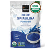 USDA Organic Blue Spirulina Powder (Phycocyanin Extract), No Fishy Smell, 100% Vegan Protein from Blue-Green Algae, 28 Servings,