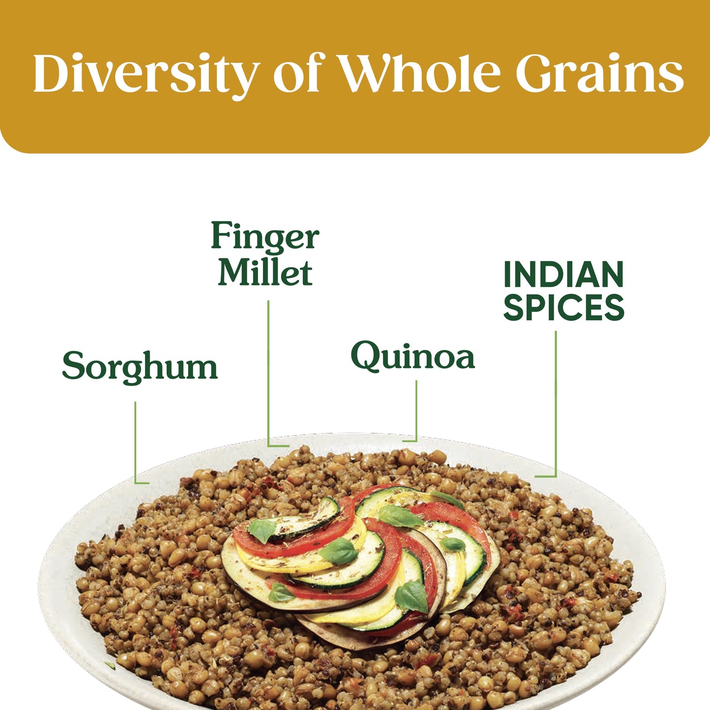 SEEDS OF CHANGE Organic Super Grains Indian Style Side Dish, 8 OZ Pouch (Pack of 6)