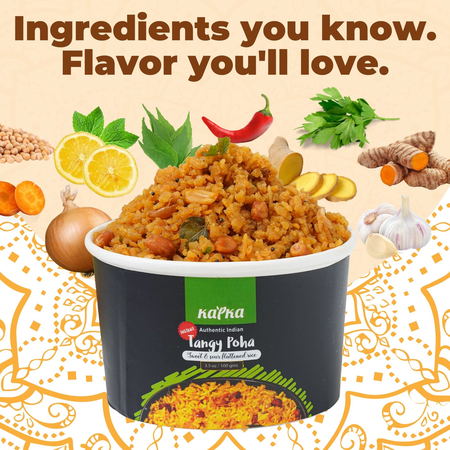 KAPKA Assorted Variety Indian Meals - Vegan Ready to Eat - Microwaveable - 3.5oz Each - 5 Pack