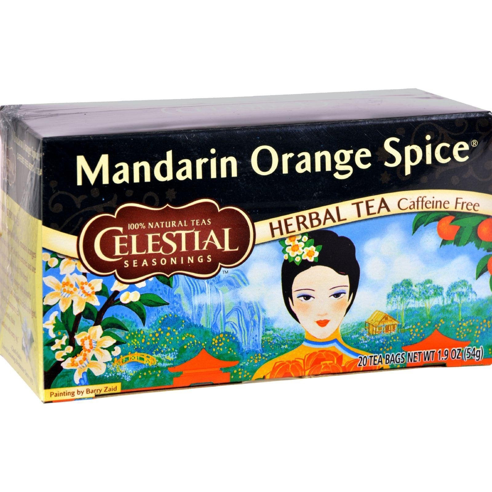 Celestial Seasonings Herbal Tea Mandarin Orange Spice - Caffeine Free - 20 Tea Bags