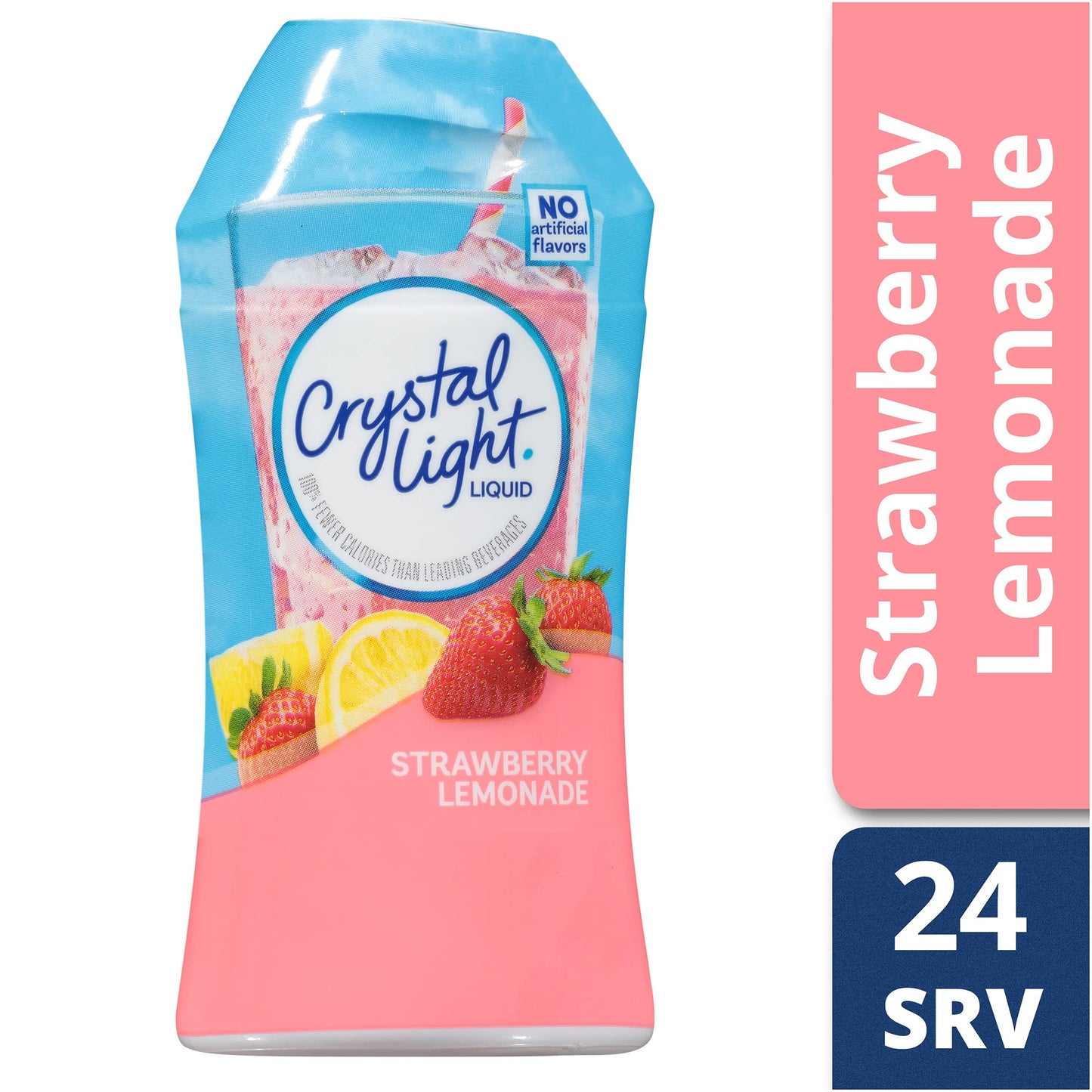 Crystal Light Liquid Drink Mix, Strawberry Lemonade, 1.62 Fl. Oz. (Pack Of 6)