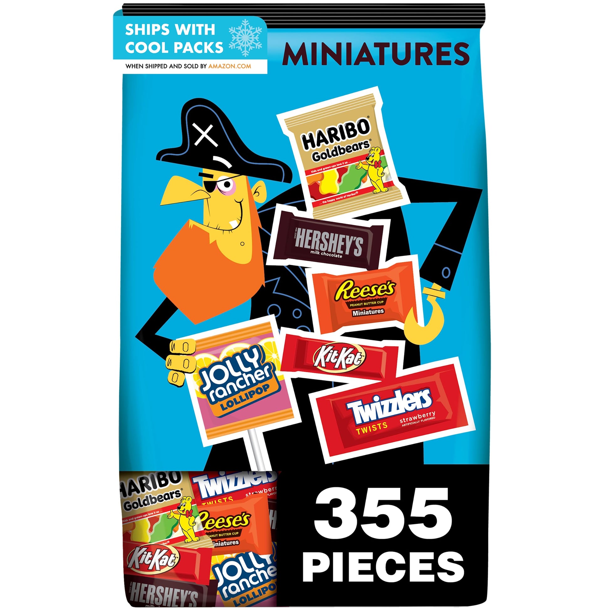 HERSHEYS Milk Chocolate Miniatures, 101.04 oz (355 Count)
