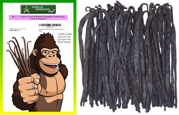 Vanilla Products USA Madagascar Bourbon Vanilla Beans, Grade B, 50 Count, 5-6 inches