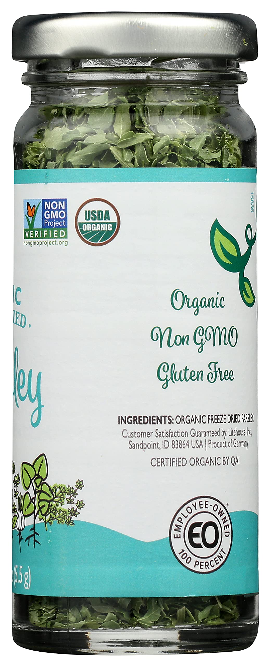 Green Garden Freeze-Dried Organic Parsley - Freeze-Dried Parsley Fresh, Parsley Organic, Dried Fresh Parsley, Parsley Flakes, Gl