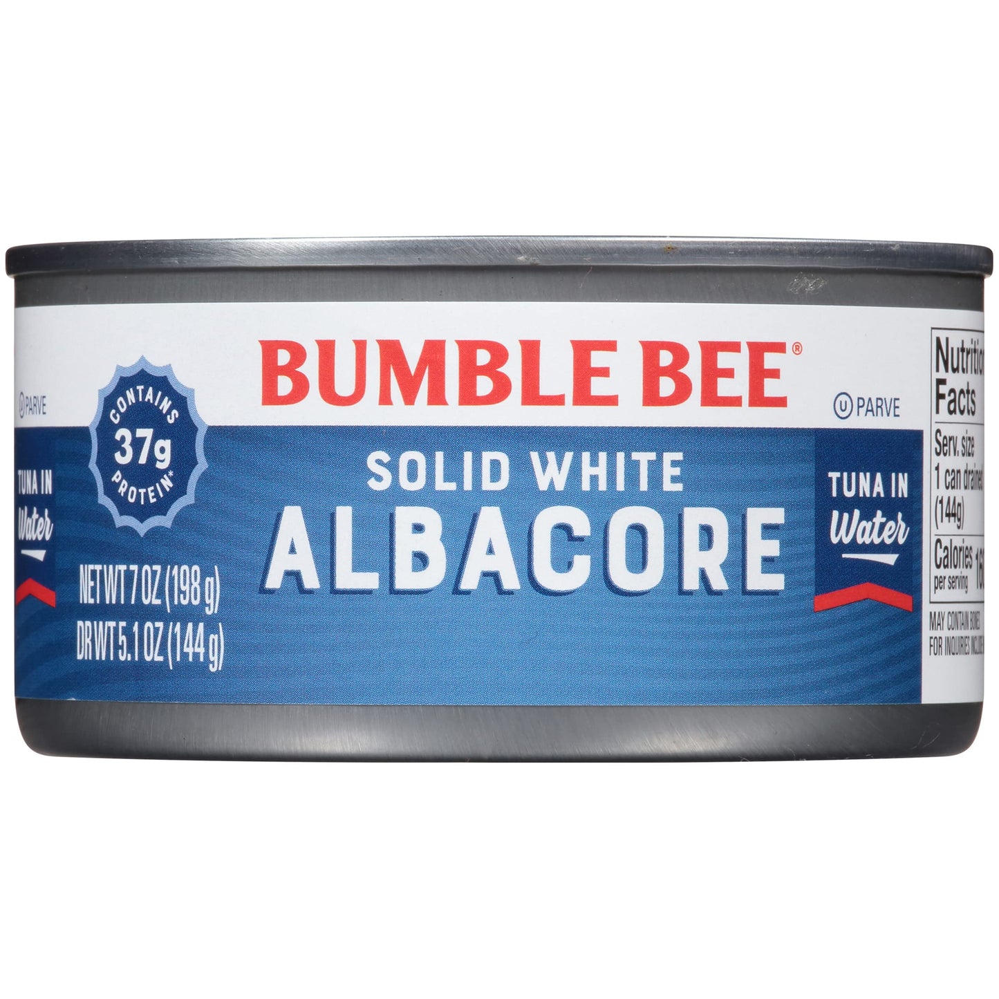 Bumble Bee Solid White Albacore Tuna In Water, 7 Oz Can (Pack Of 24) - Wild Caught Tuna - 37G Protein - Omega 3S - Non-Gmo Project Verified
