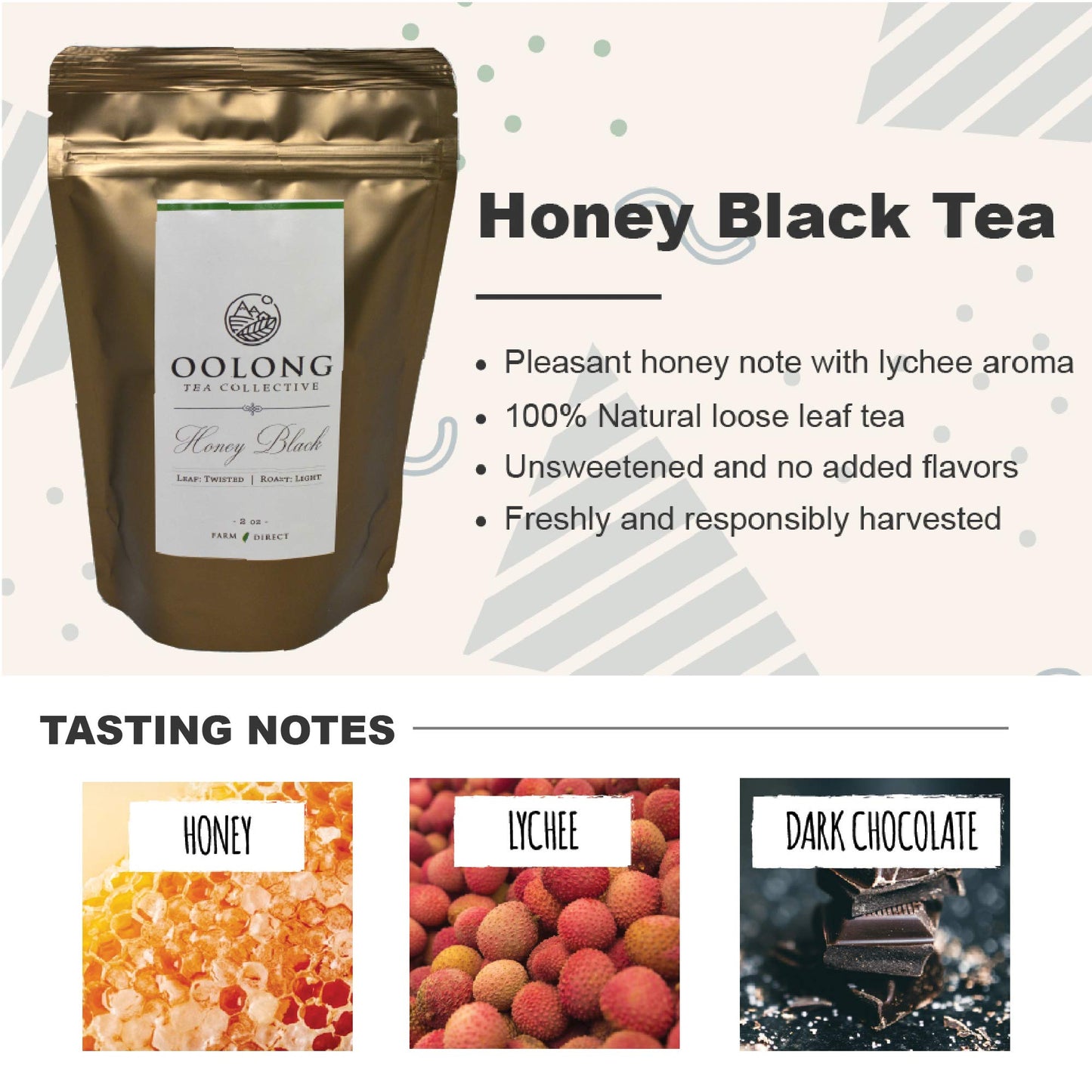 Honey Black Tea - 2025 Fresh Harvest - No Sweetener - No Added Flavors - Loose Leaf Black Tea From Taiwan - Tea Gift, Hot, Iced,
