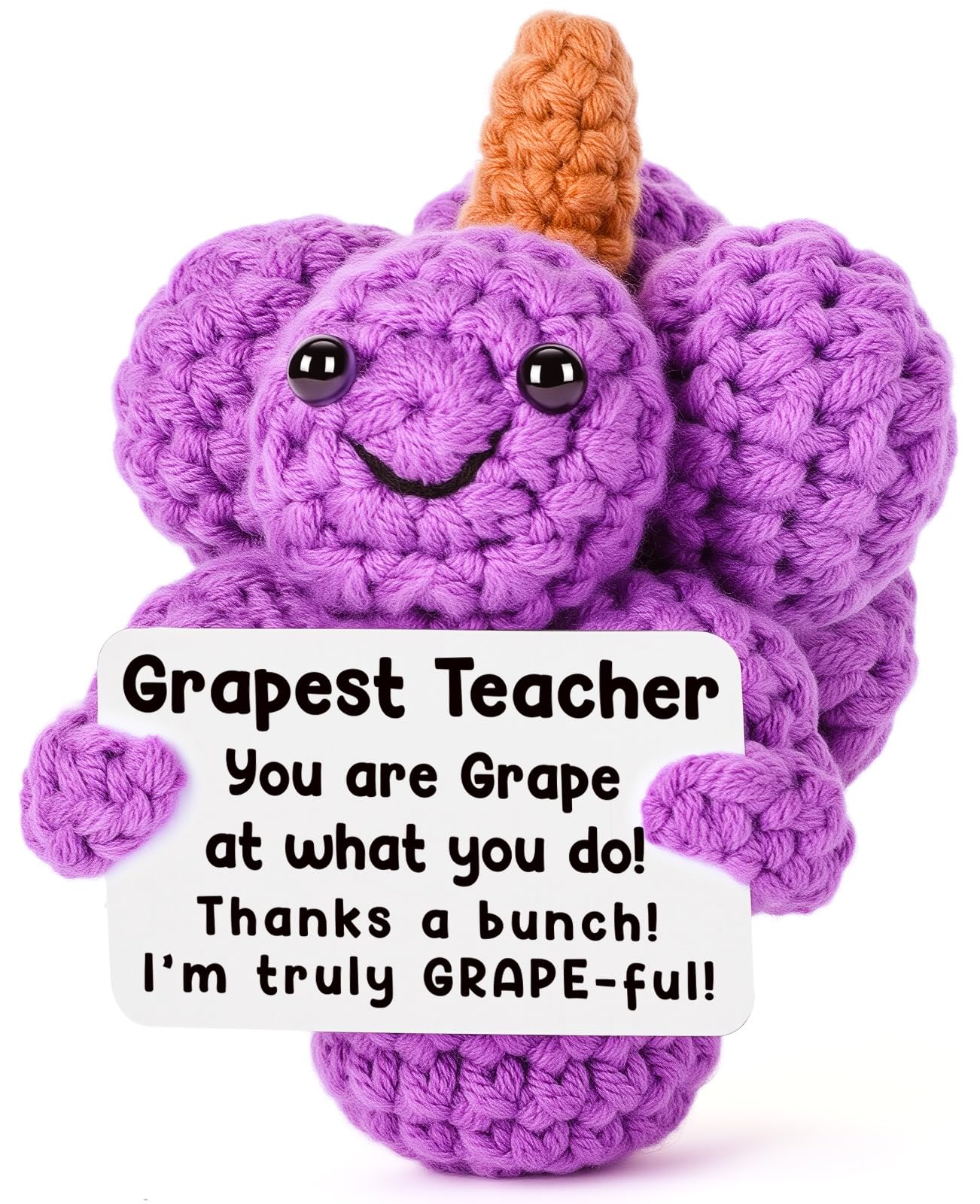 Weming Teacher Appreciation Gift, Handmade Mini Crochet Grapes, Back to School Teacher Gifts, First Day of School Gift Idea for 
