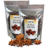 Fusion Select 8 Oz Dried Star Anise - Whole Badian Spice for Oriental & Indian Dishes & Recipes - Natural Herbs & Seasoning for 