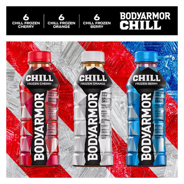 BODYprotective covering Chill Frozen Variety Pack Ice Bottles, 20 fl oz, 18 Pack