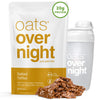 Oats Overnight Salted Toffee Overnight Oats with 20g Protein, Gluten Free, 2.8 oz (Pack of 8 + Bottle)