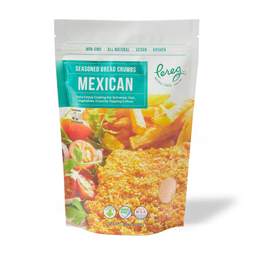 Pereg Mexican Bread Crumbs (12 Oz) - Mexican Flavor Seasoned Bread Crumbs - Bread Crumbs for Coating & Stuffing - Coat Burger, S