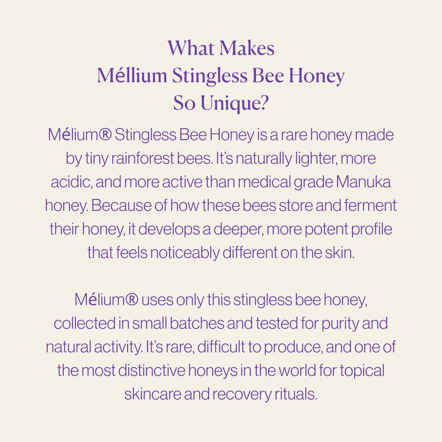 M?lium Stingless Bee Honey 8.8oz - Lab-Verified with 5? Higher Antioxidants vs Manuka Honey Medical Grade - Third-Party Tested  Pure  Naturally Low-GI & Sucrose Free