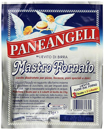 Paneangeli Mastro Fornaio Yeast For Pizza 3 Envelopes, 3 Count (Pack Of 3)