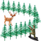 17 Pieces Deer Hunting Cake Topper Christmas Tree Cake Decorations Deer Hunting Theme Cake Topper For Birthday Party Deer Huntin