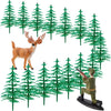 17 Pieces Deer Hunting Cake Topper Christmas Tree Cake Decorations Deer Hunting Theme Cake Topper For Birthday Party Deer Huntin
