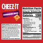 Cheez-It Cheese Crackers, Baked Snack Crackers, Lunch Snacks, Cheddar Jack, 12.4oz Box (1 Box)
