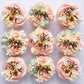 Cyodoos 40 Pcs Edible Bumble Bee Cupcake Toppers Wafer Paper Bumble Bee Party Drink Topper Decorations For Kids Girls Birthday B